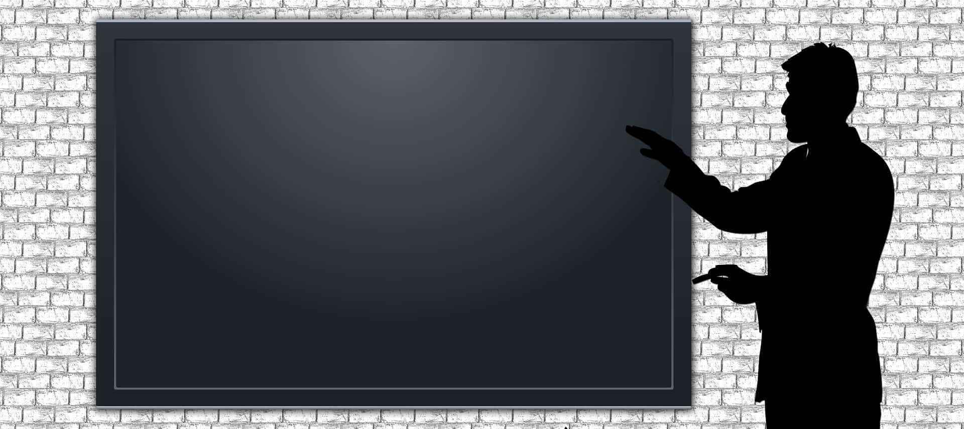 Schattiertes Bild einen Touchdisplays als Logo für Ausbildungsanzeigen